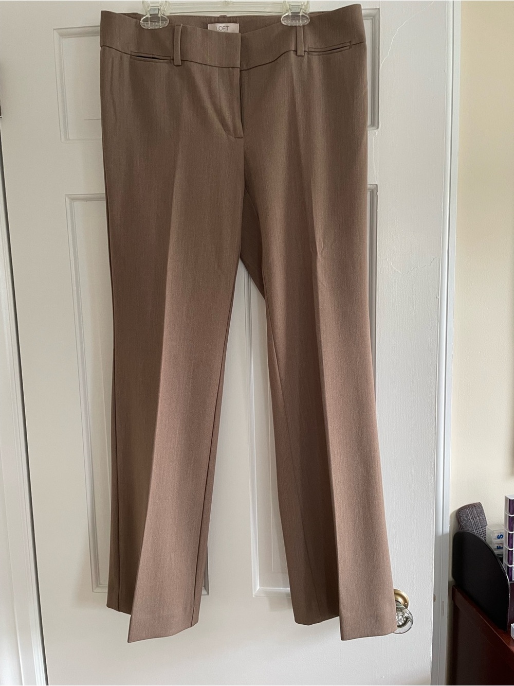 LOFT Beige/Taupe Dress Trousers size 4P